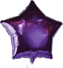 Balloons  Foil Star Shape Purple - Basics.Pk