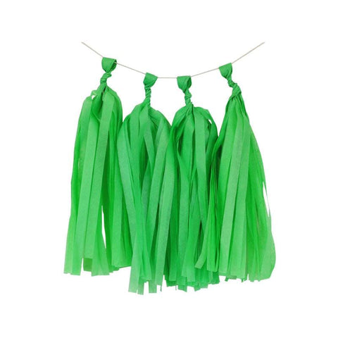 Tassels Paper Decoration Light-Green (4) - Basics.Pk