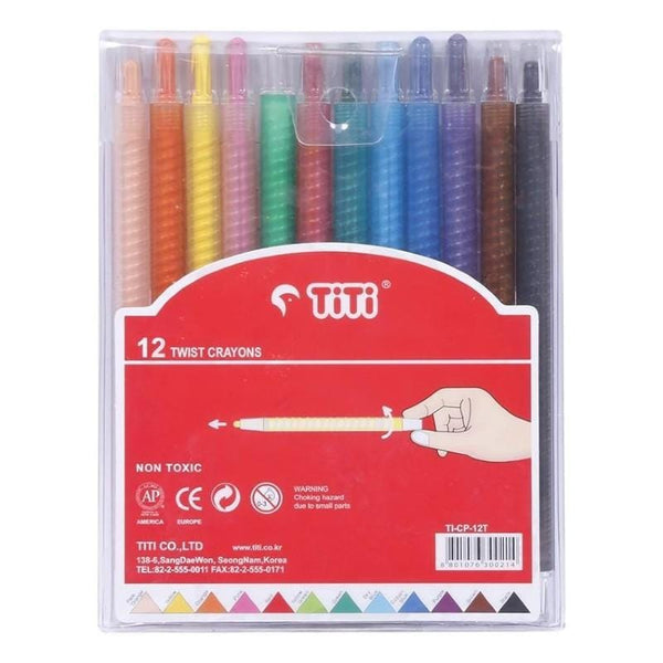 TiTi 12 OIL Pastels Color Twist Crayons - Basics.Pk